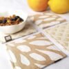 Batik Coaster Set Reversible Tan Bunga